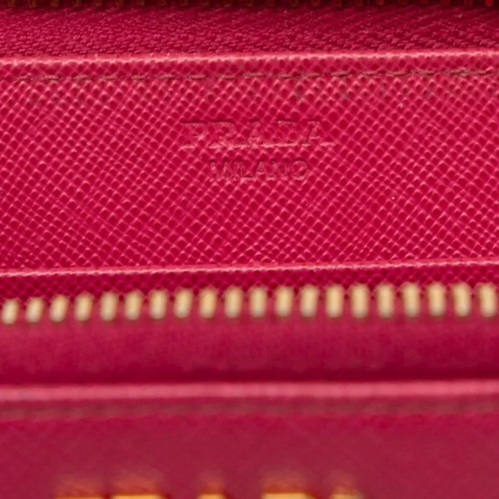 Prada Saffiano Long Zip Wallet